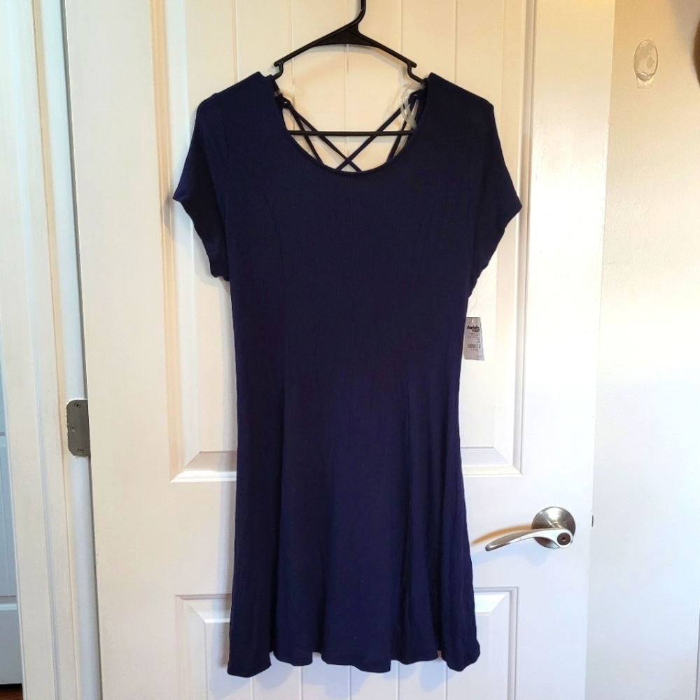 Mini blue dress